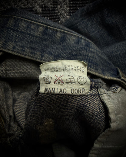 LGB NO.D/Chameleon Distressed Zip Denim