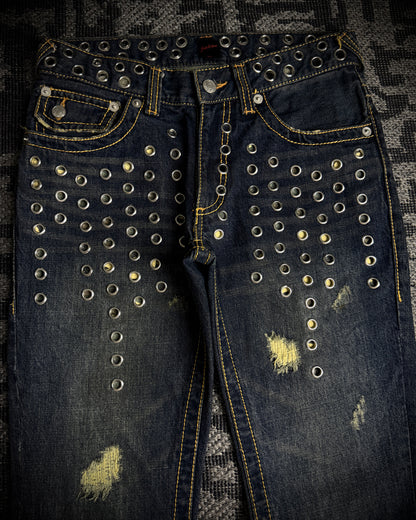 Jackrose Multi Eyelet Bootcut Denim