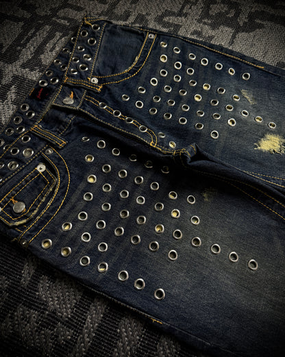 Jackrose Multi Eyelet Bootcut Denim