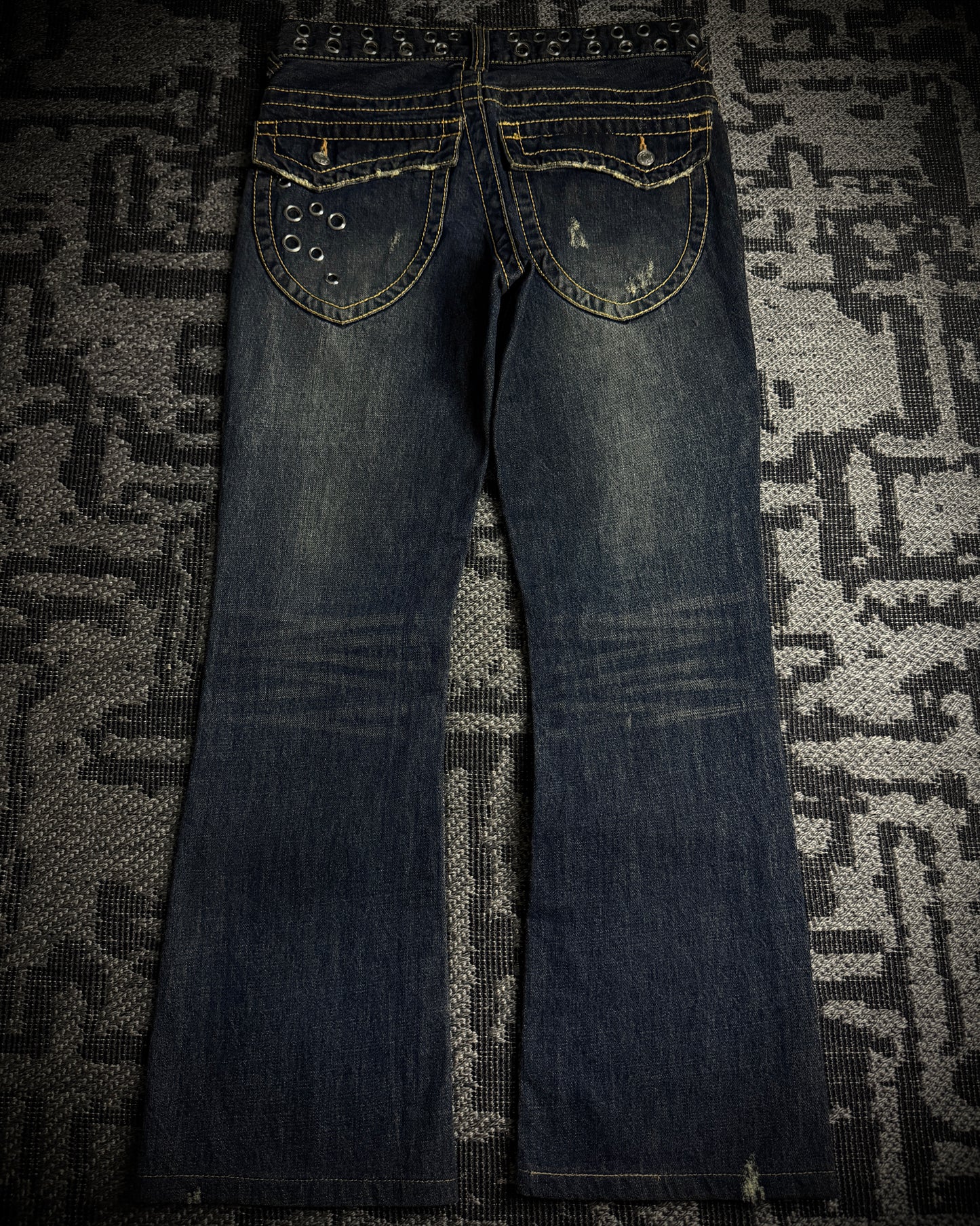 Jackrose Multi Eyelet Bootcut Denim