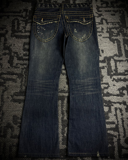 Jackrose Multi Eyelet Bootcut Denim