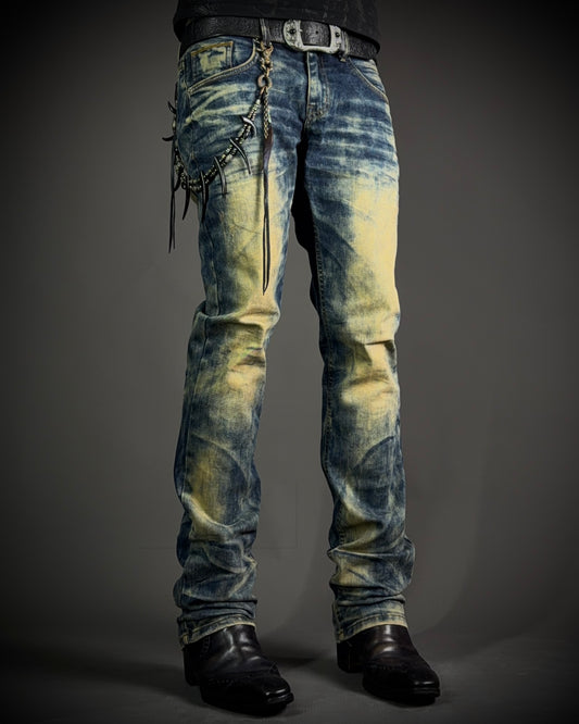 In the Attic Heavy Faded Slim Straight Jeans