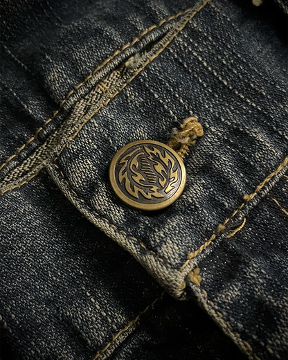 Cool Drive Striker Distressed Lace Up Flared Jeans