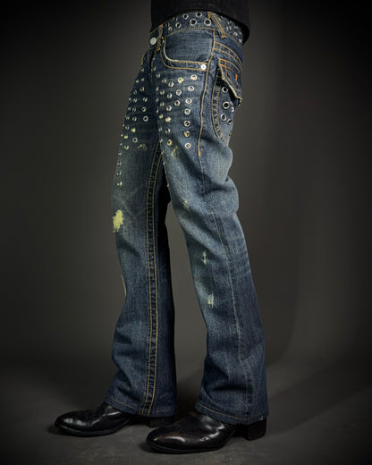 Jackrose Multi Eyelet Bootcut Denim
