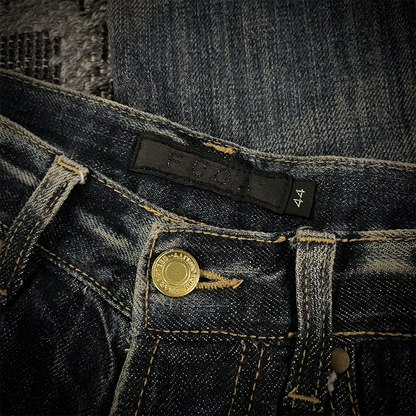 Fuga Distressed Glitter Boot Cut Jeans