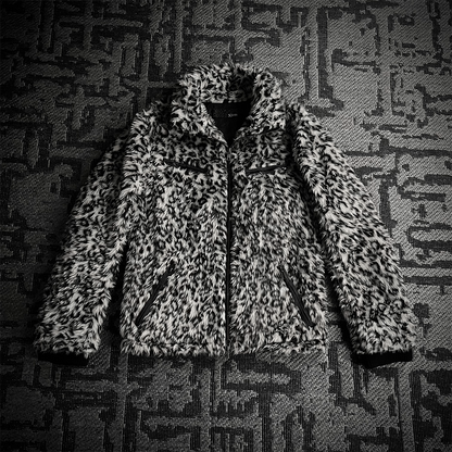 Xfrm White Leopard Fur 2 Way Jacket