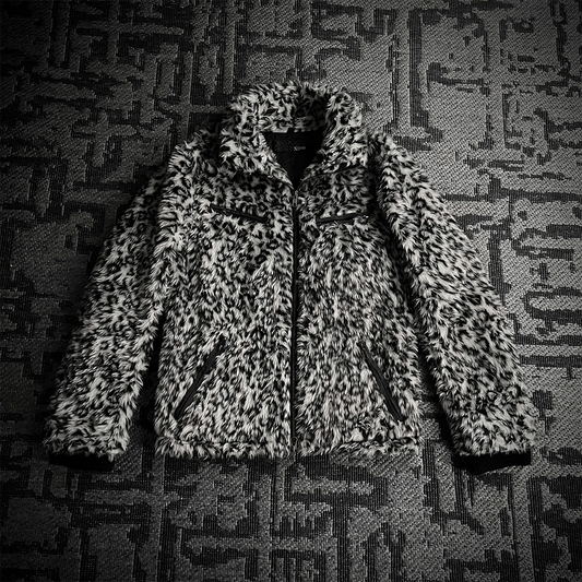 Xfrm White Leopard Fur 2 Way Jacket