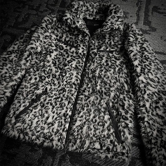 Xfrm White Leopard Fur 2 Way Jacket