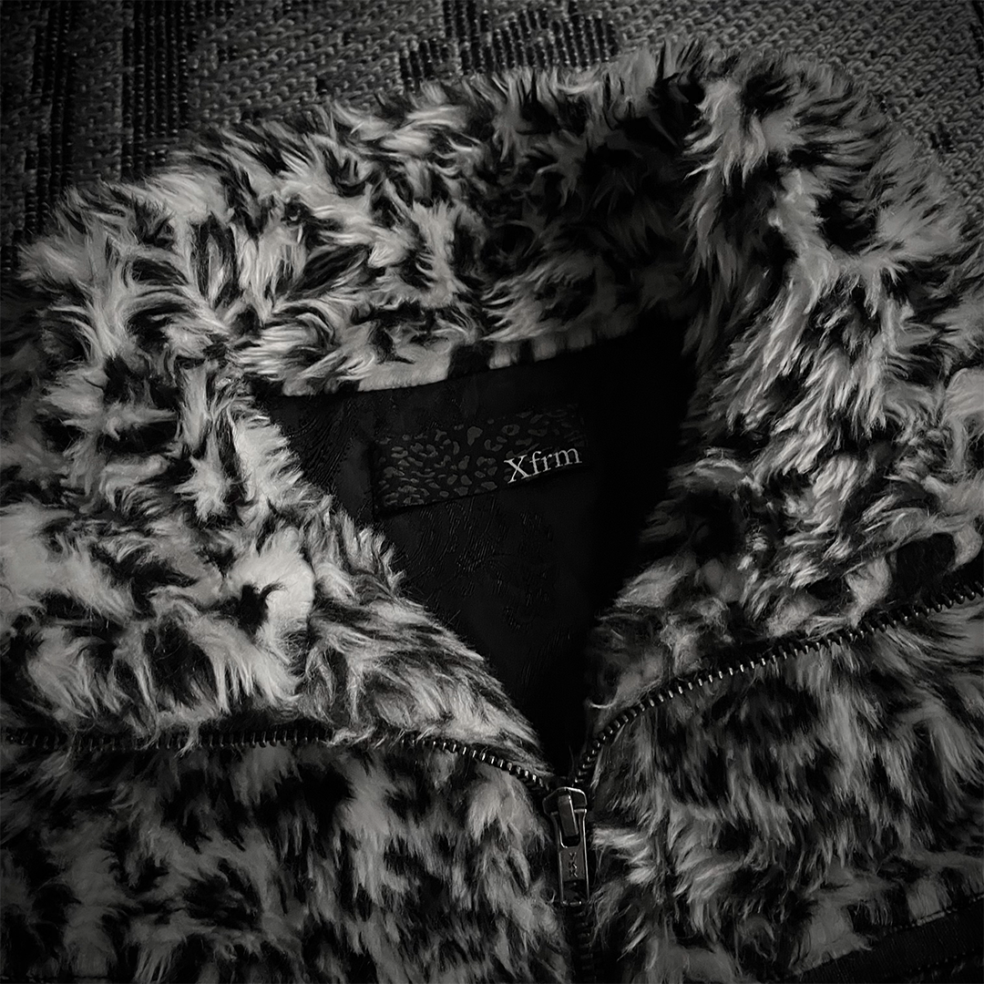 Xfrm White Leopard Fur 2 Way Jacket