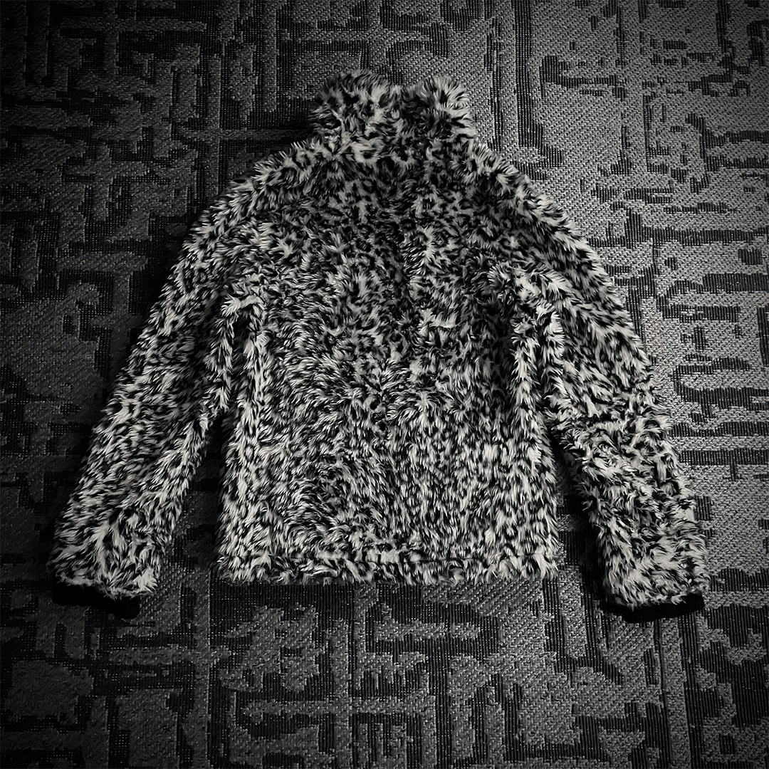 Xfrm White Leopard Fur 2 Way Jacket