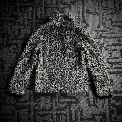 Xfrm White Leopard Fur 2 Way Jacket