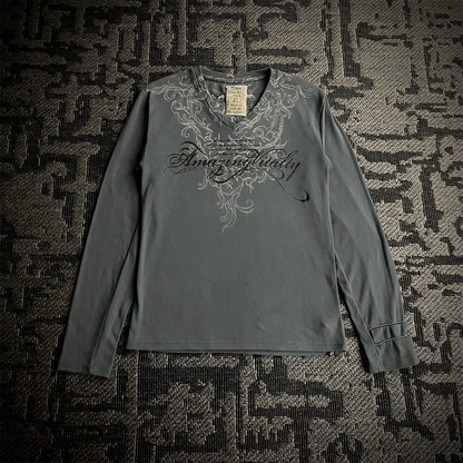 Midas Poem 3D Tag Long Sleeve T-Shirt