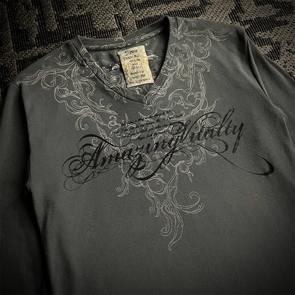 Midas Poem 3D Tag Long Sleeve T-Shirt