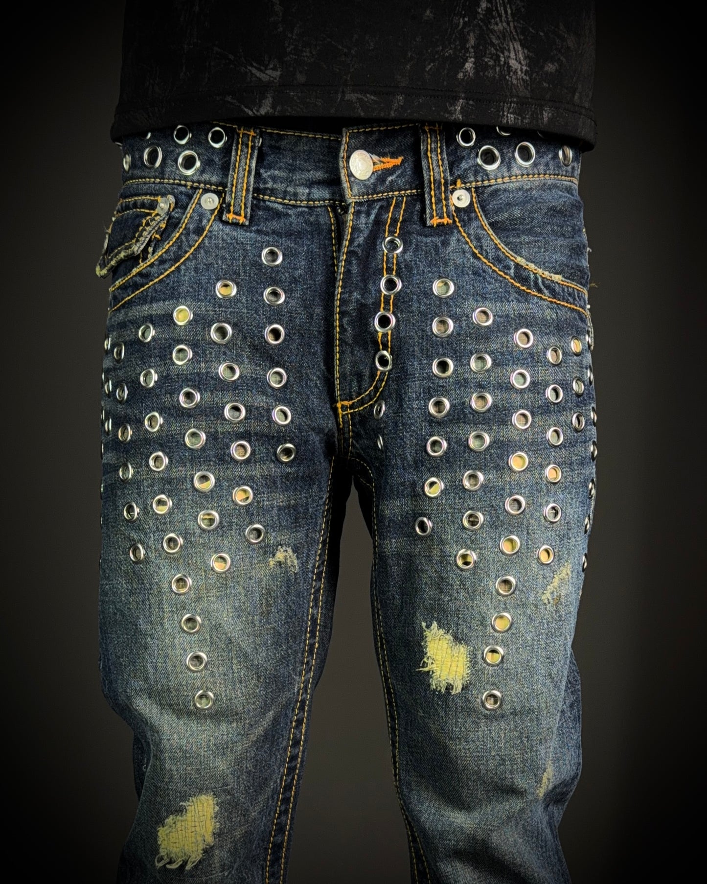 Jackrose Multi Eyelet Bootcut Denim