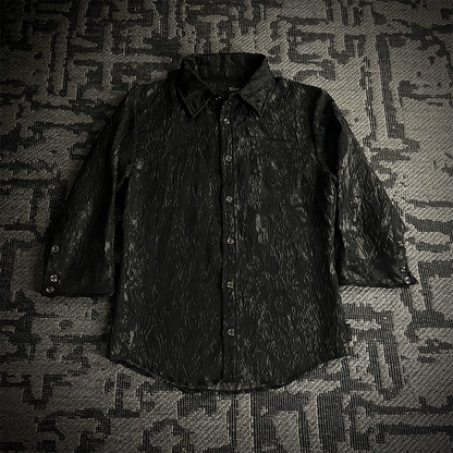 Xfrm Metallic Knit Fabric Shirt