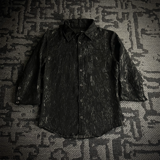 Xfrm Metallic Knit Fabric Shirt
