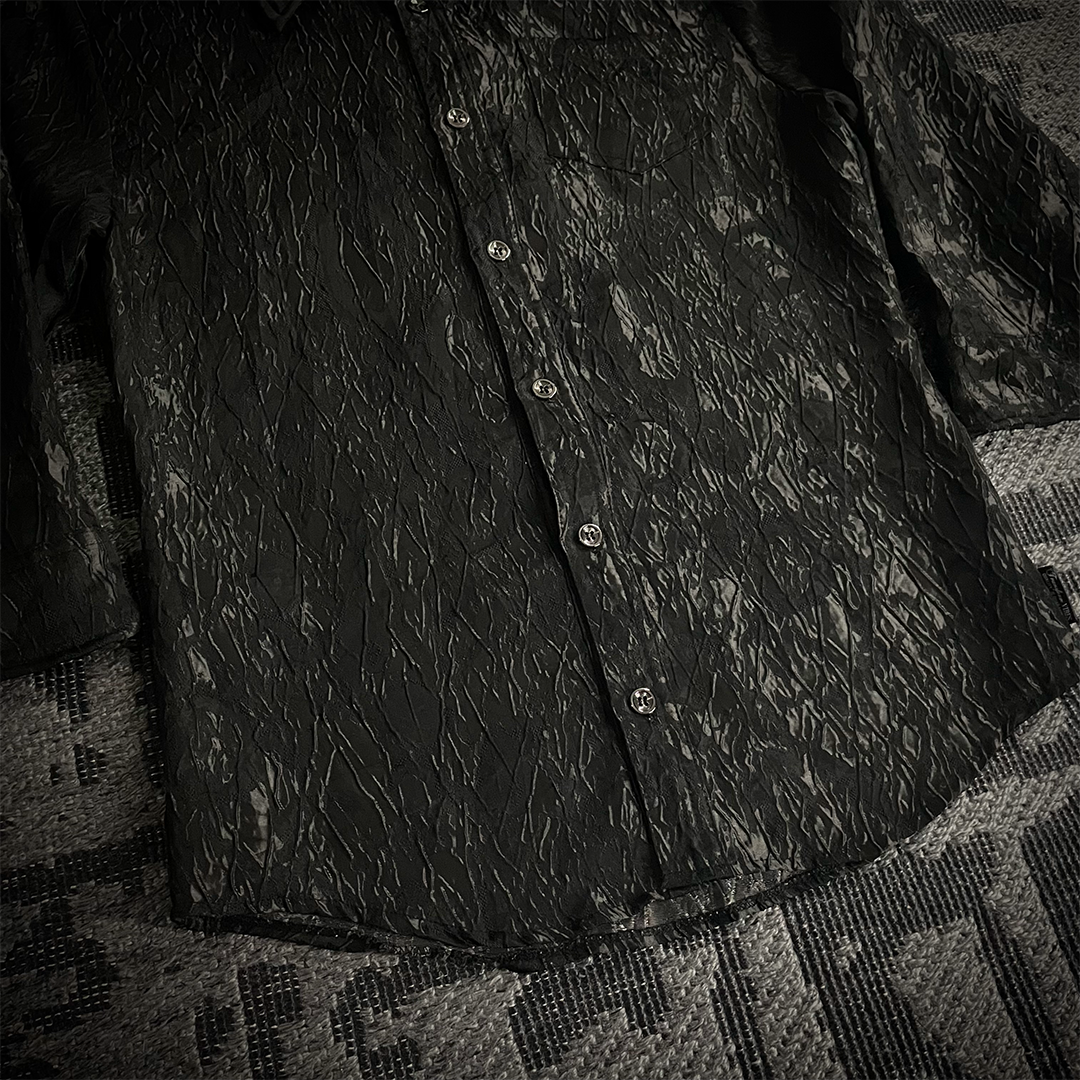 Xfrm Metallic Knit Fabric Shirt