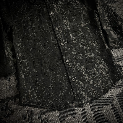 Xfrm Metallic Knit Fabric Shirt