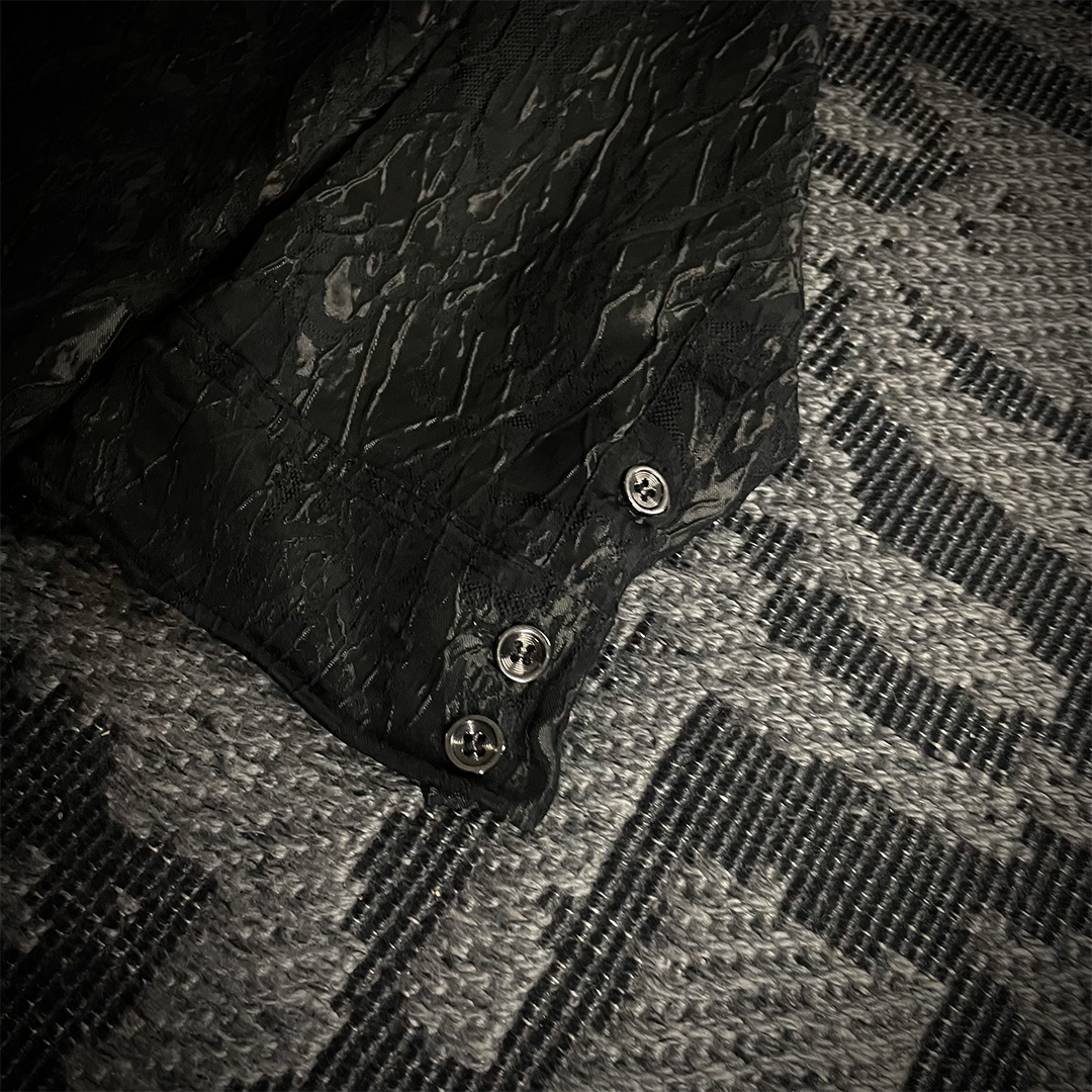 Xfrm Metallic Knit Fabric Shirt