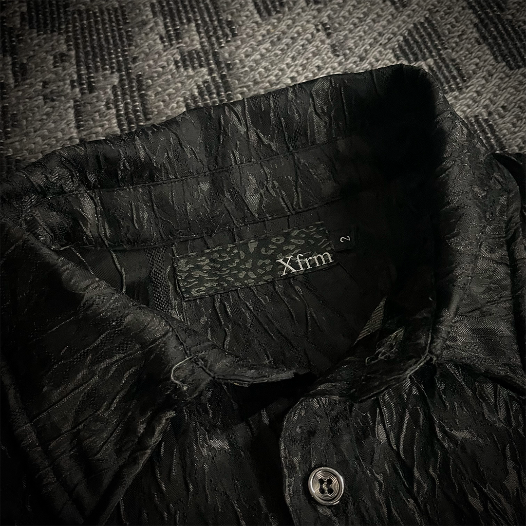 Xfrm Metallic Knit Fabric Shirt