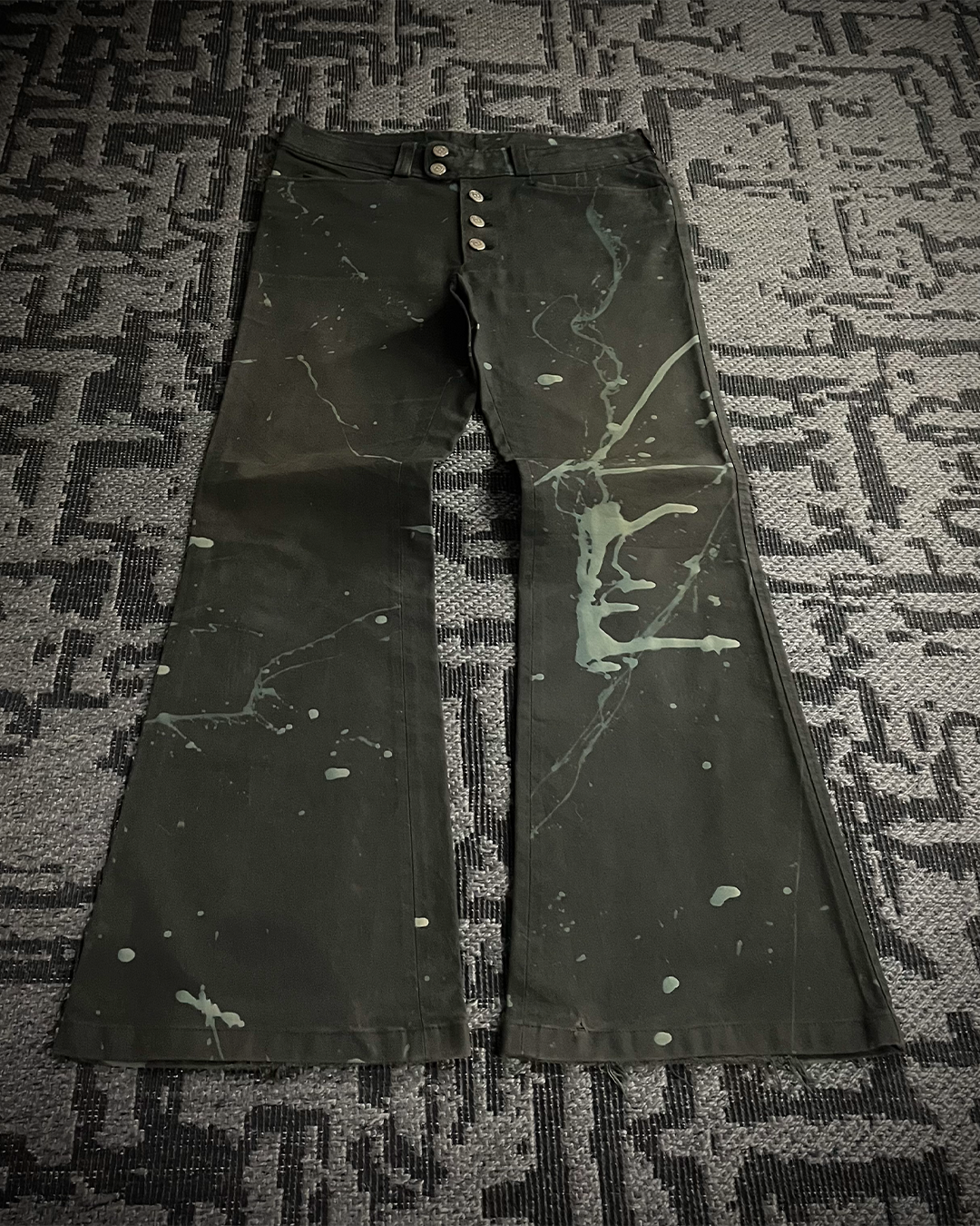 Tornado Mart Brush Splash Flared Jeans