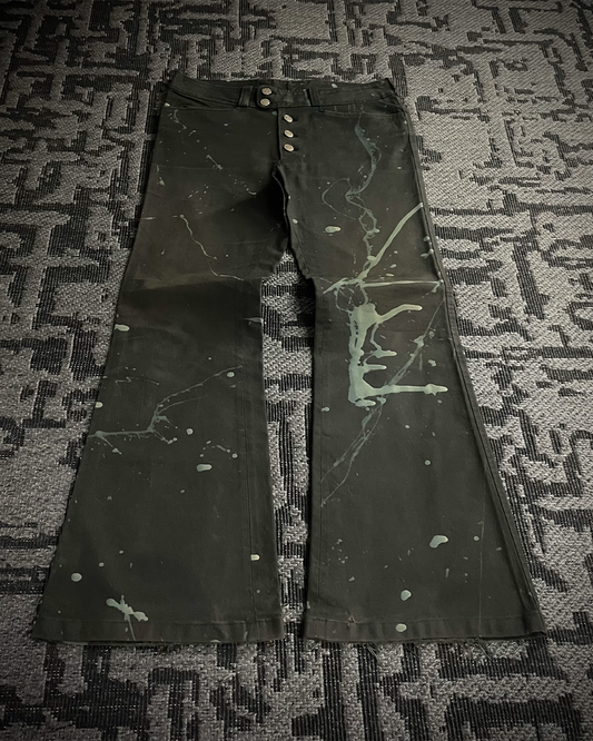 Tornado Mart Brush Splash Flared Jeans