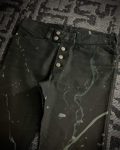 Tornado Mart Brush Splash Flared Jeans