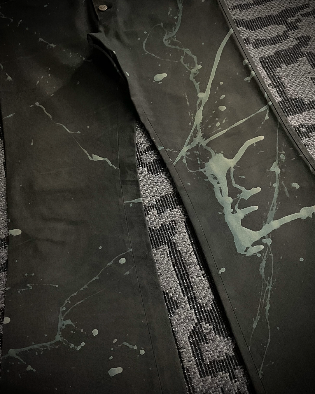 Tornado Mart Brush Splash Flared Jeans