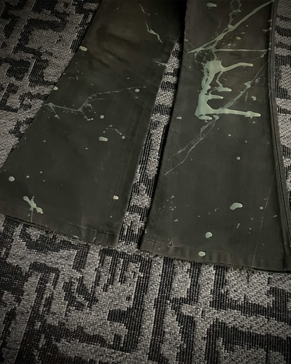 Tornado Mart Brush Splash Flared Jeans