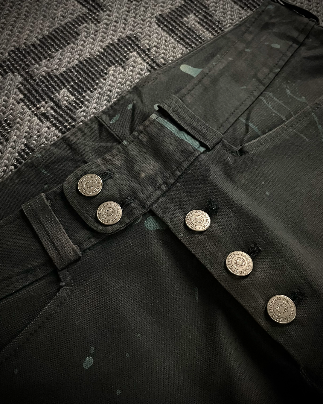 Tornado Mart Brush Splash Flared Jeans