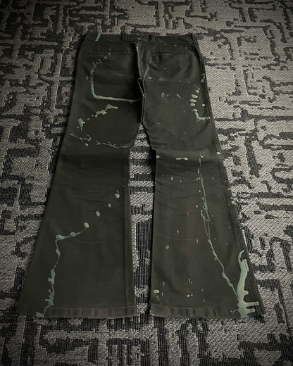 Tornado Mart Brush Splash Flared Jeans