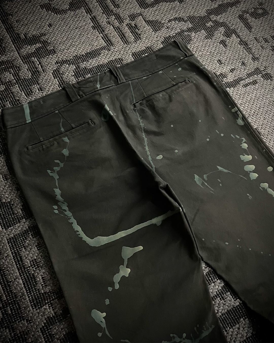 Tornado Mart Brush Splash Flared Jeans