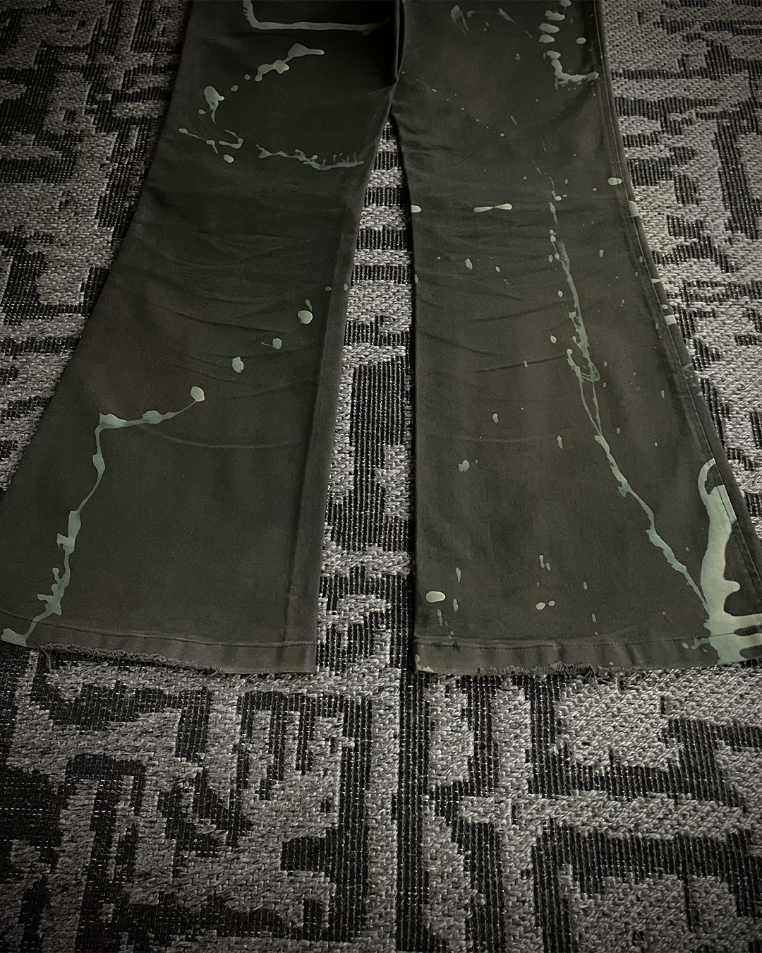 Tornado Mart Brush Splash Flared Jeans