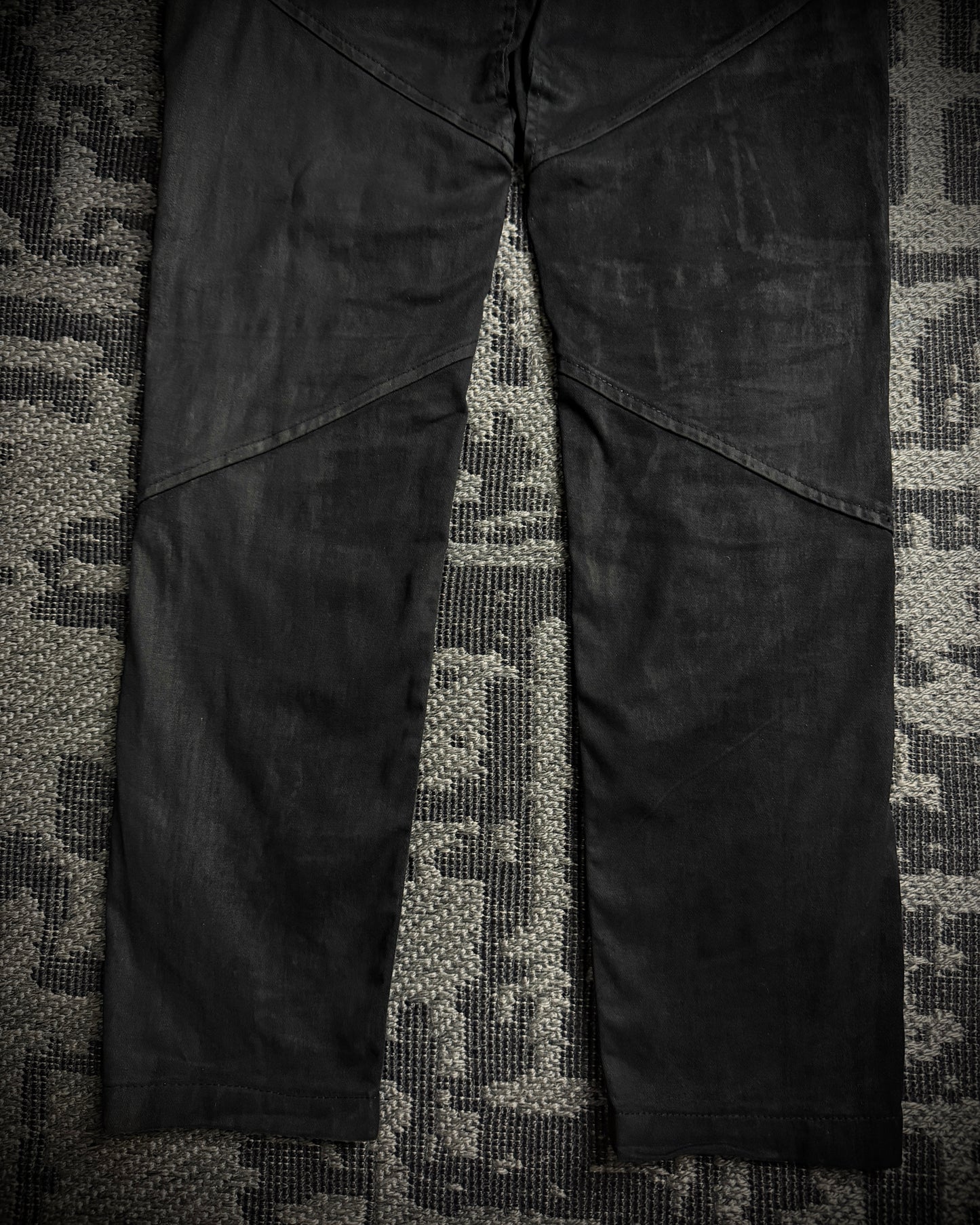 KMRii Leather Panel Skinny Pants