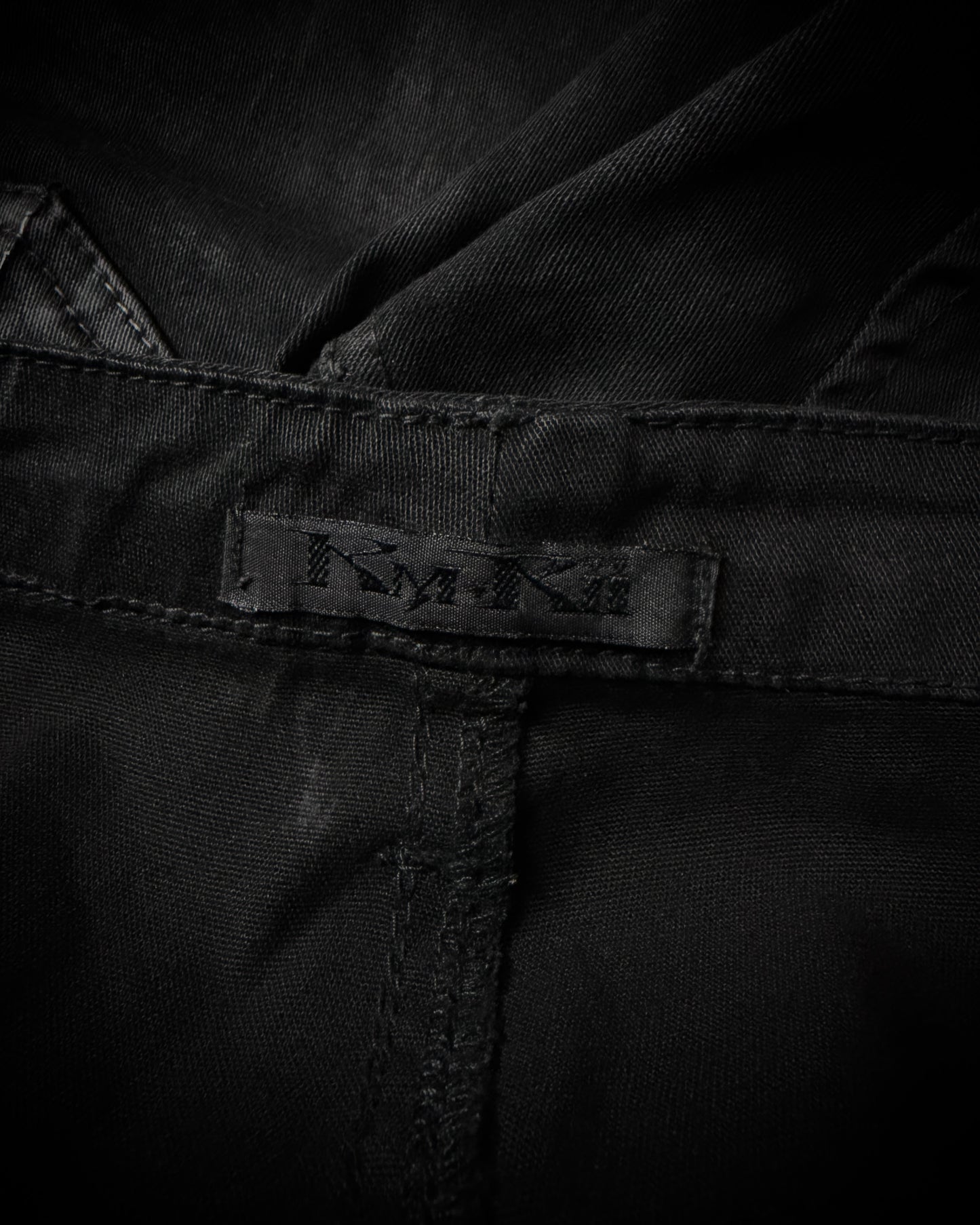 KMRii Leather Panel Skinny Pants