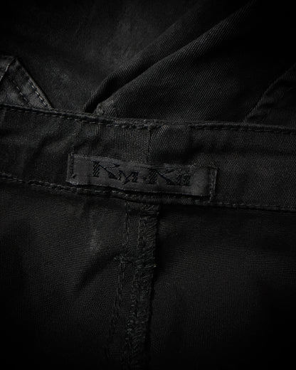 KMRii Leather Panel Skinny Pants