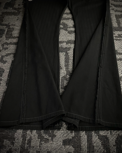 Tornado Mart Chain Black Flared Pants