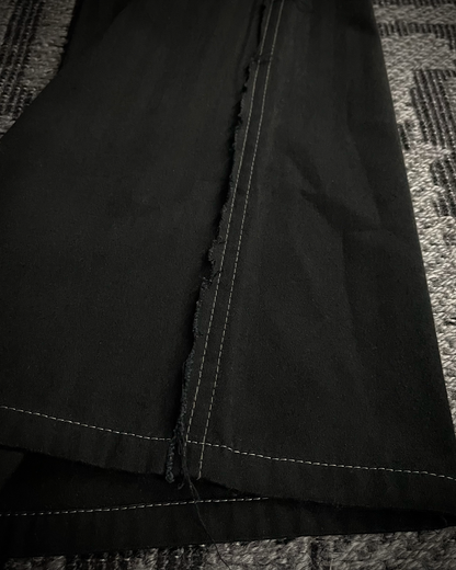 Tornado Mart Chain Black Flared Pants