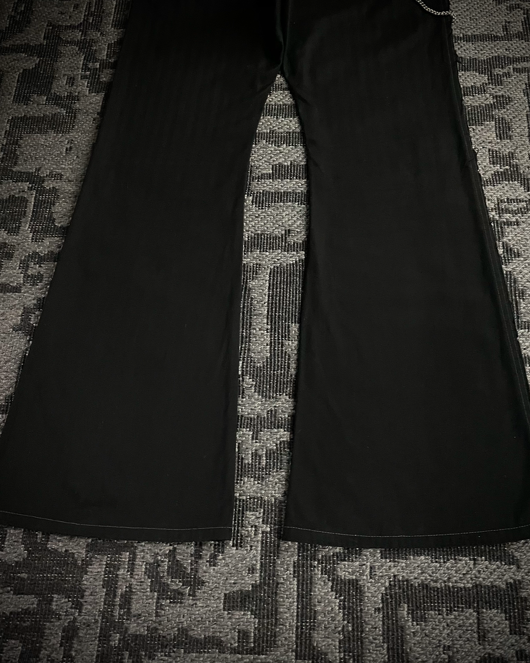 Tornado Mart Chain Black Flared Pants