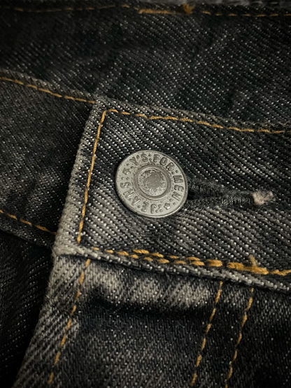 Y’s For Men Patchwork Distressed Flared Jeans