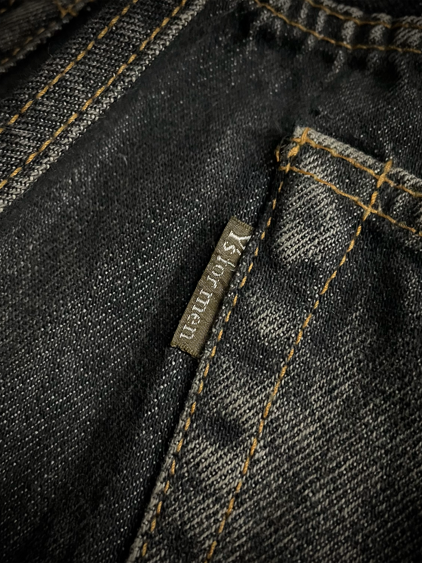 Y’s For Men Patchwork Distressed Flared Jeans