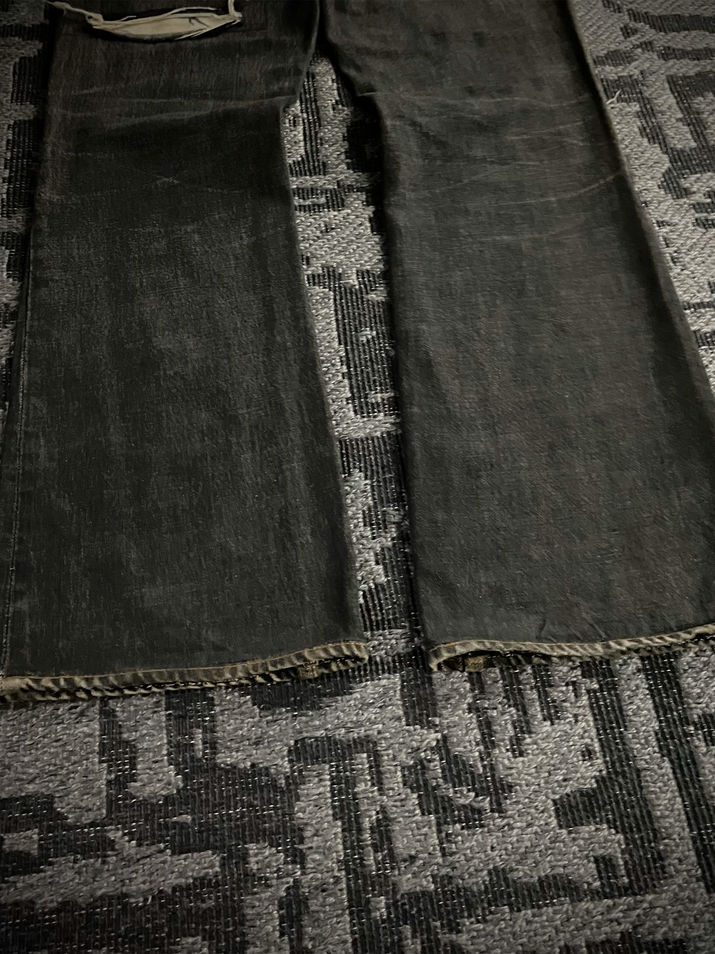 Y’s For Men Patchwork Distressed Flared Jeans