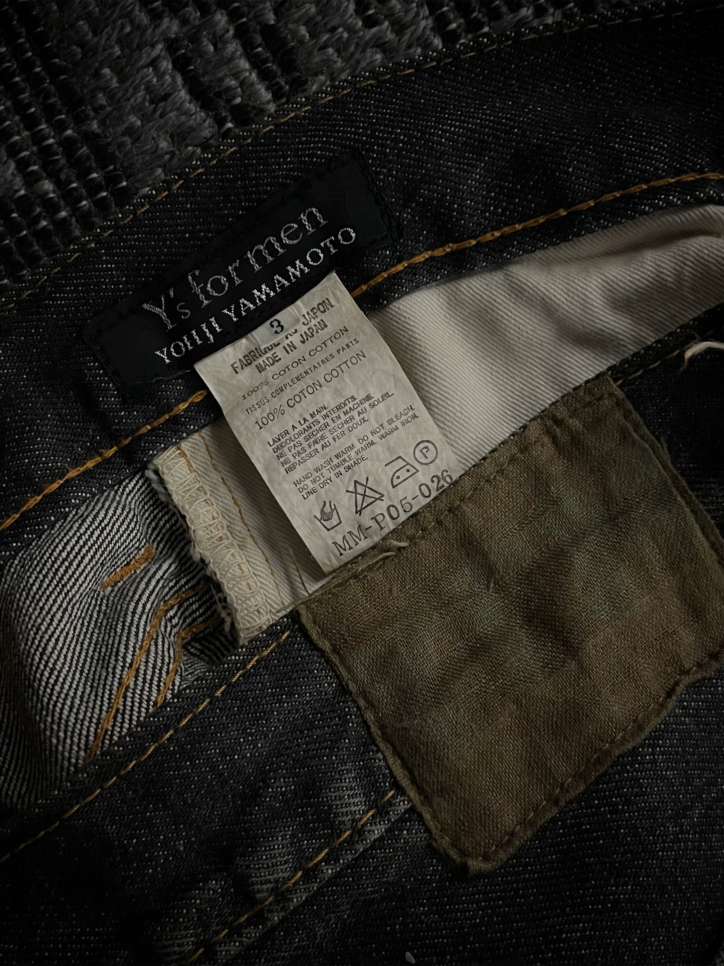 Y’s For Men Patchwork Distressed Flared Jeans