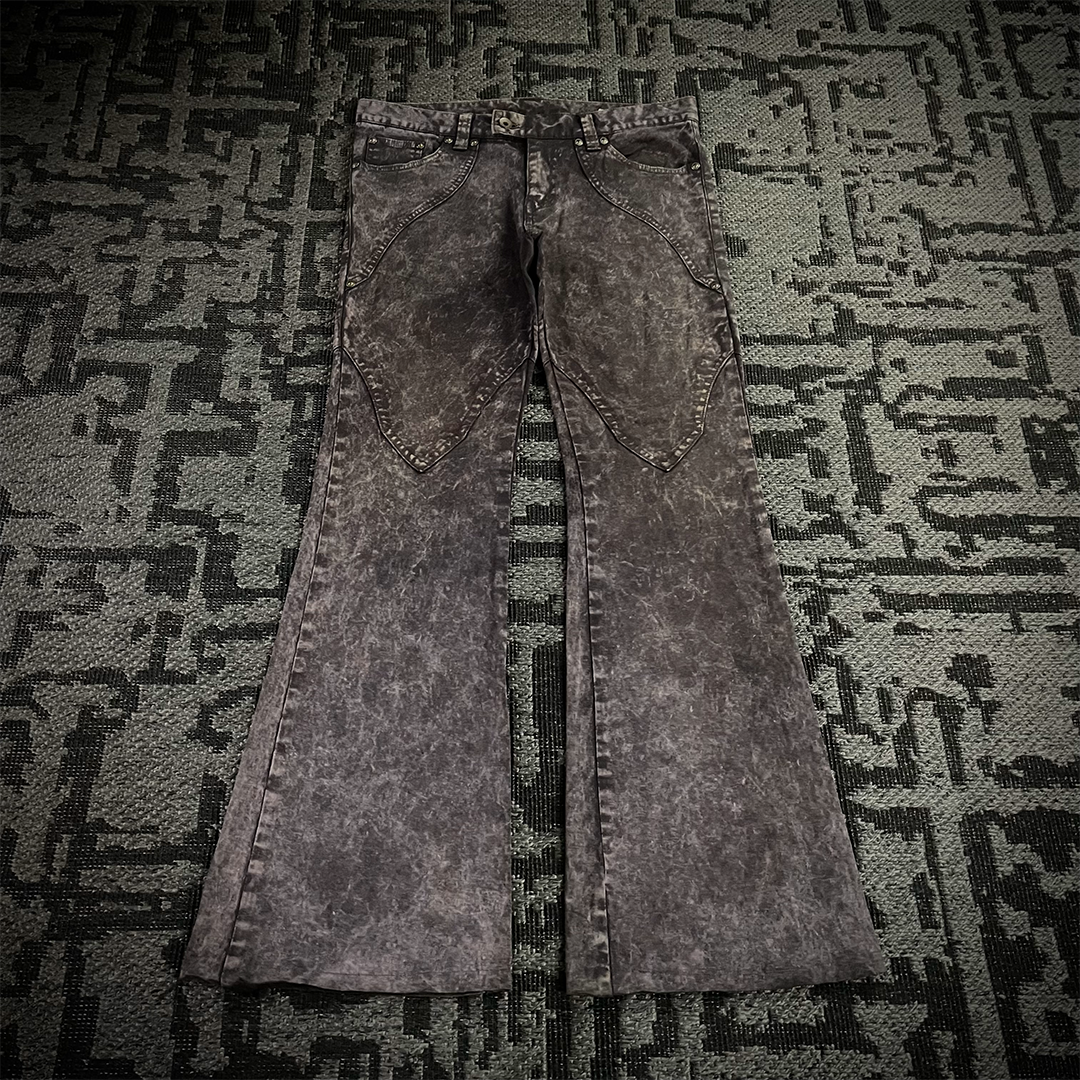 Semantic Design Tie Dye Flared Pants