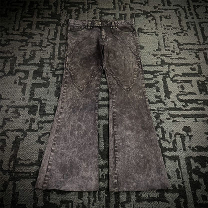 Semantic Design Tie Dye Flared Pants