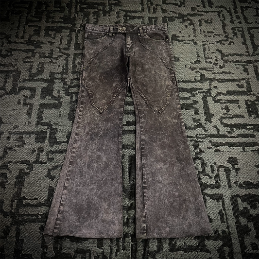 Semantic Design Tie Dye Flared Pants