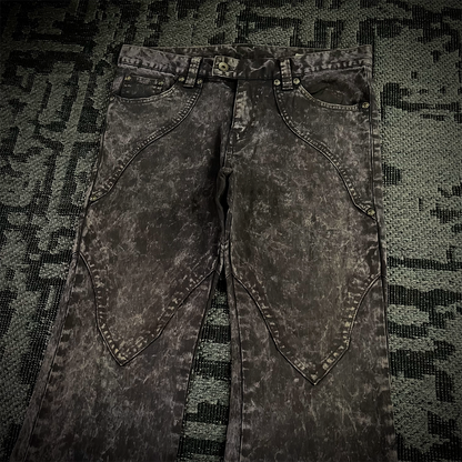 Semantic Design Tie Dye Flared Pants