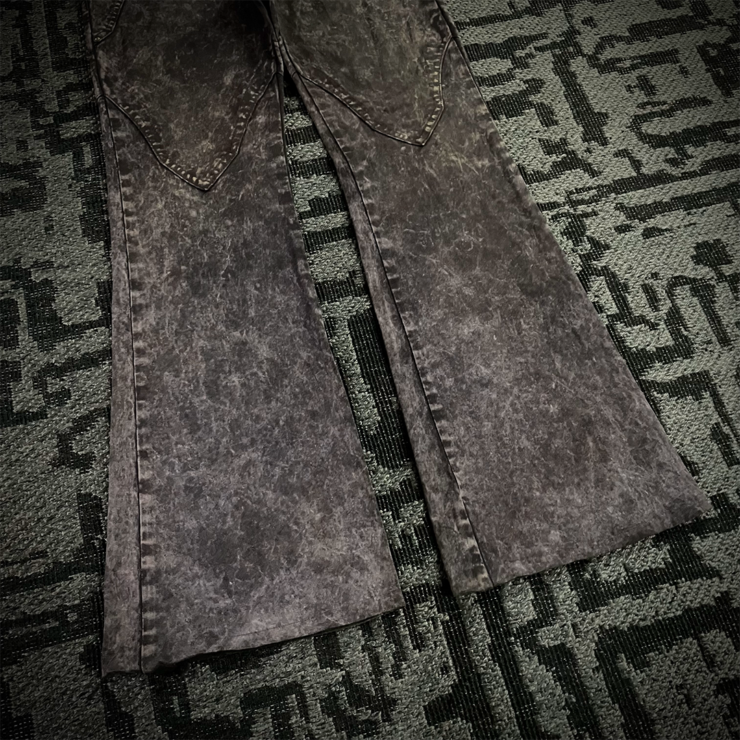 Semantic Design Tie Dye Flared Pants