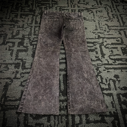 Semantic Design Tie Dye Flared Pants