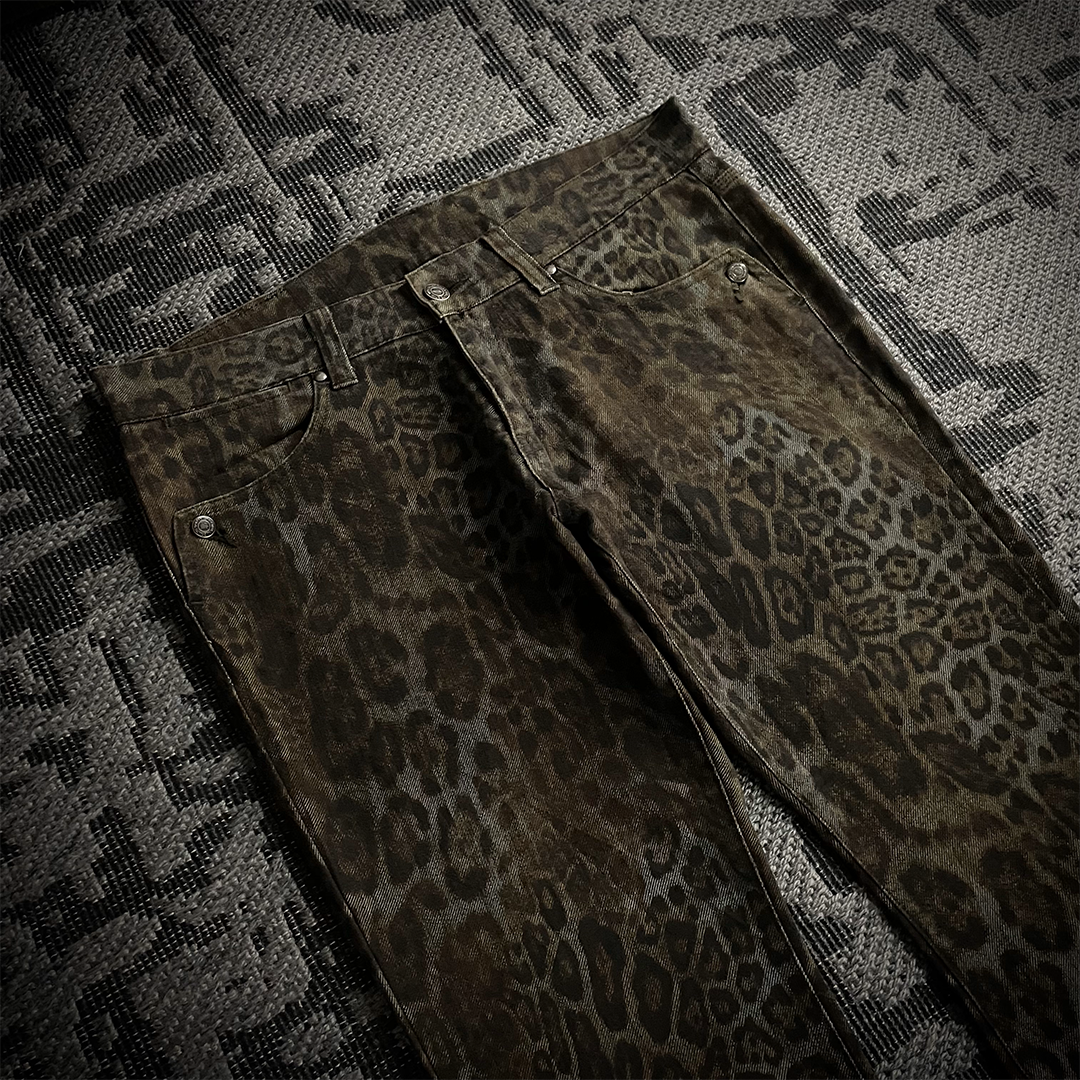 Tornado Mart Leopard Flared Pants